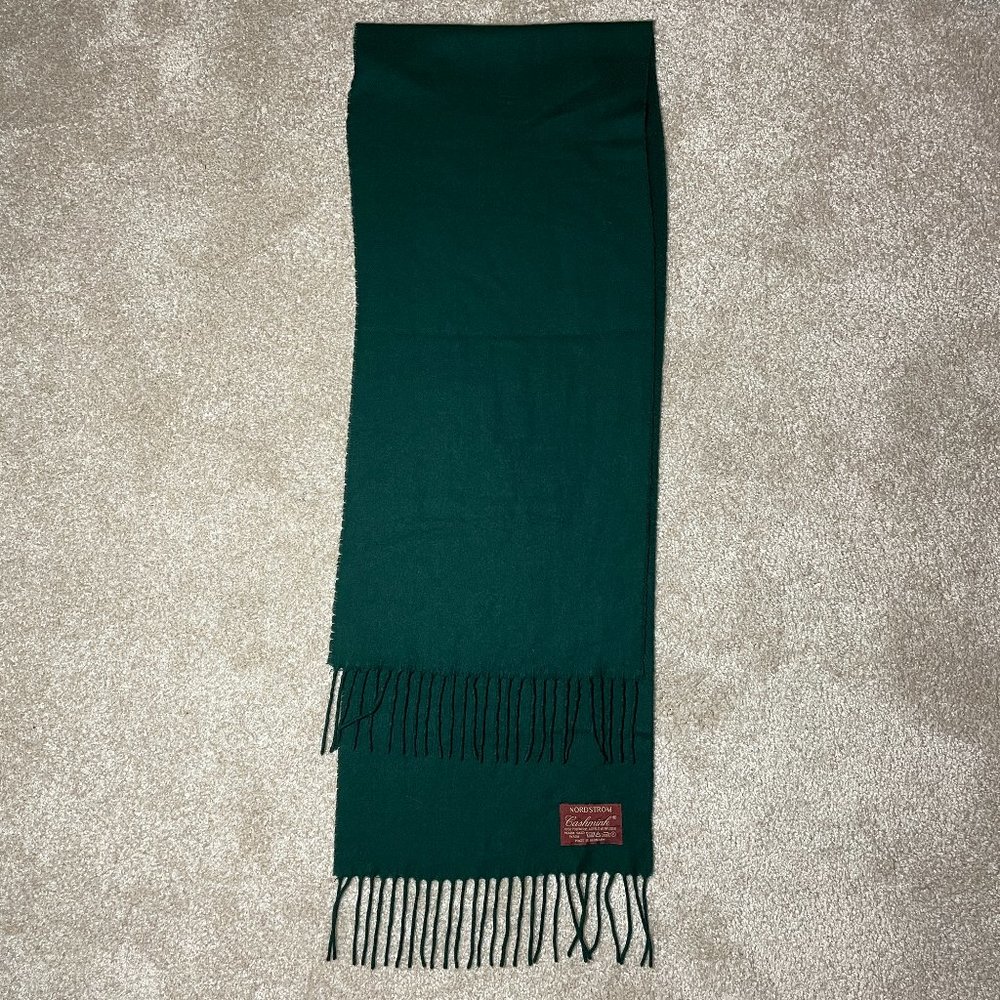 Nordstrom Cashmink Green Scarf (Made in Germany)